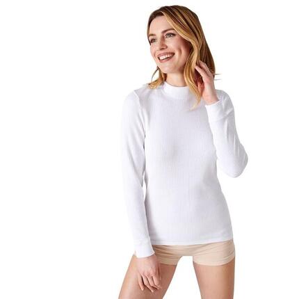 T-shirt manches longues col montant femme Damart Thermolactyl