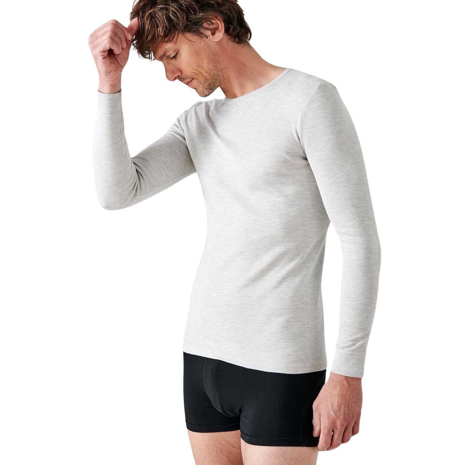 Damart - T-shirt Manches Longues Col Rond Damart Thermolactyl - T-shirt Manches Longues - Gris - Decathlon