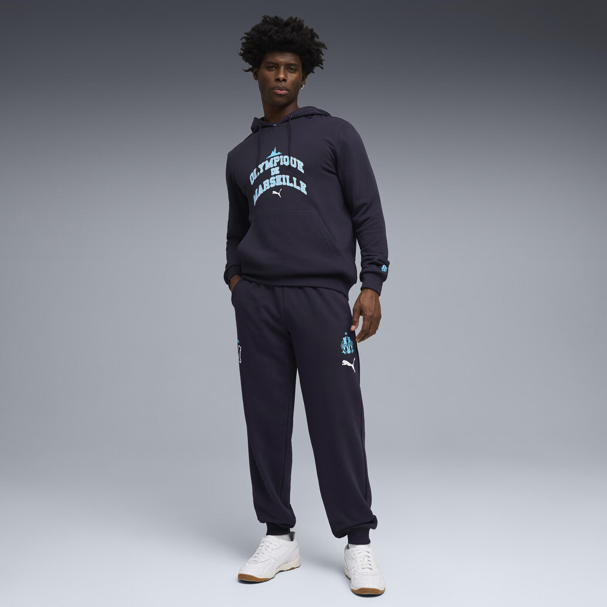 Felpa con cappuccio Olympique de Marseille FtblCulture da uomo PUMA 4/5