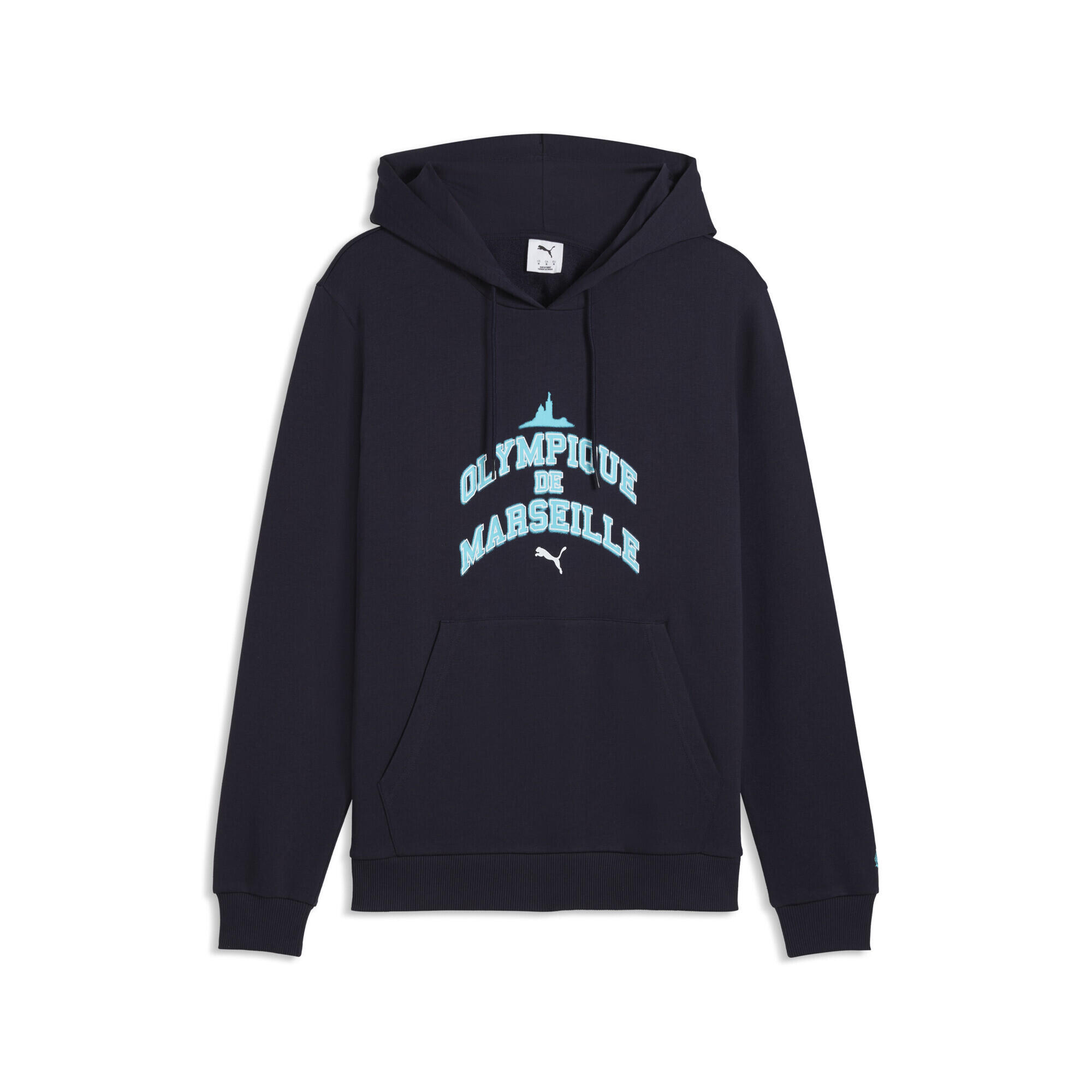 Puma - Hoodie Ftblculture Olympique De Marseille Homme Puma - Pull - Blanc|bleu - Decathlon