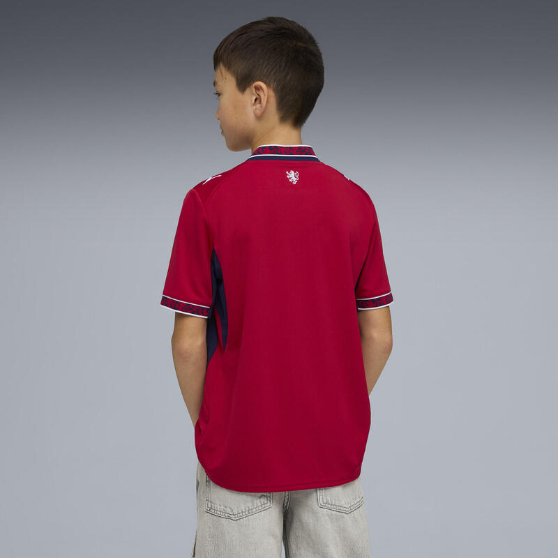 Tricou copii emblemă leu Heimtrikot 2026, roșu PUMA
