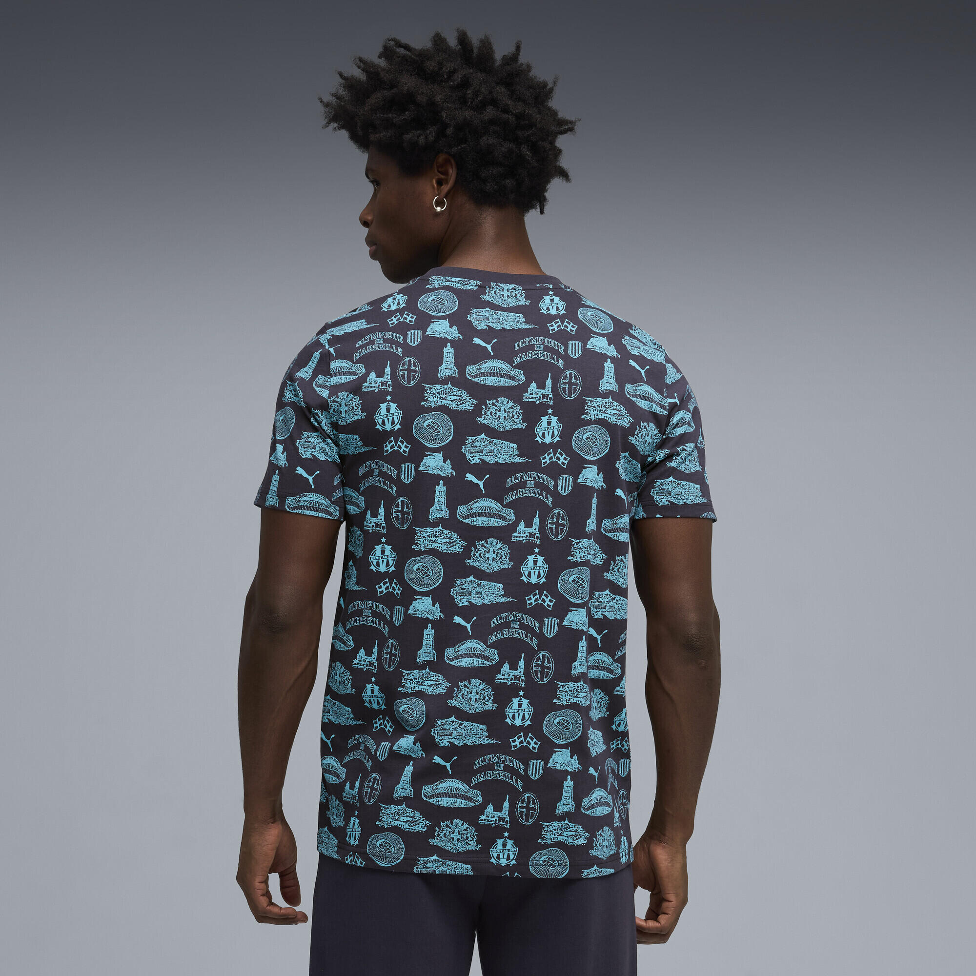 Camiseta con estampado integral Olympique de Marseille FtblCulture Hombre PUMA 3/5