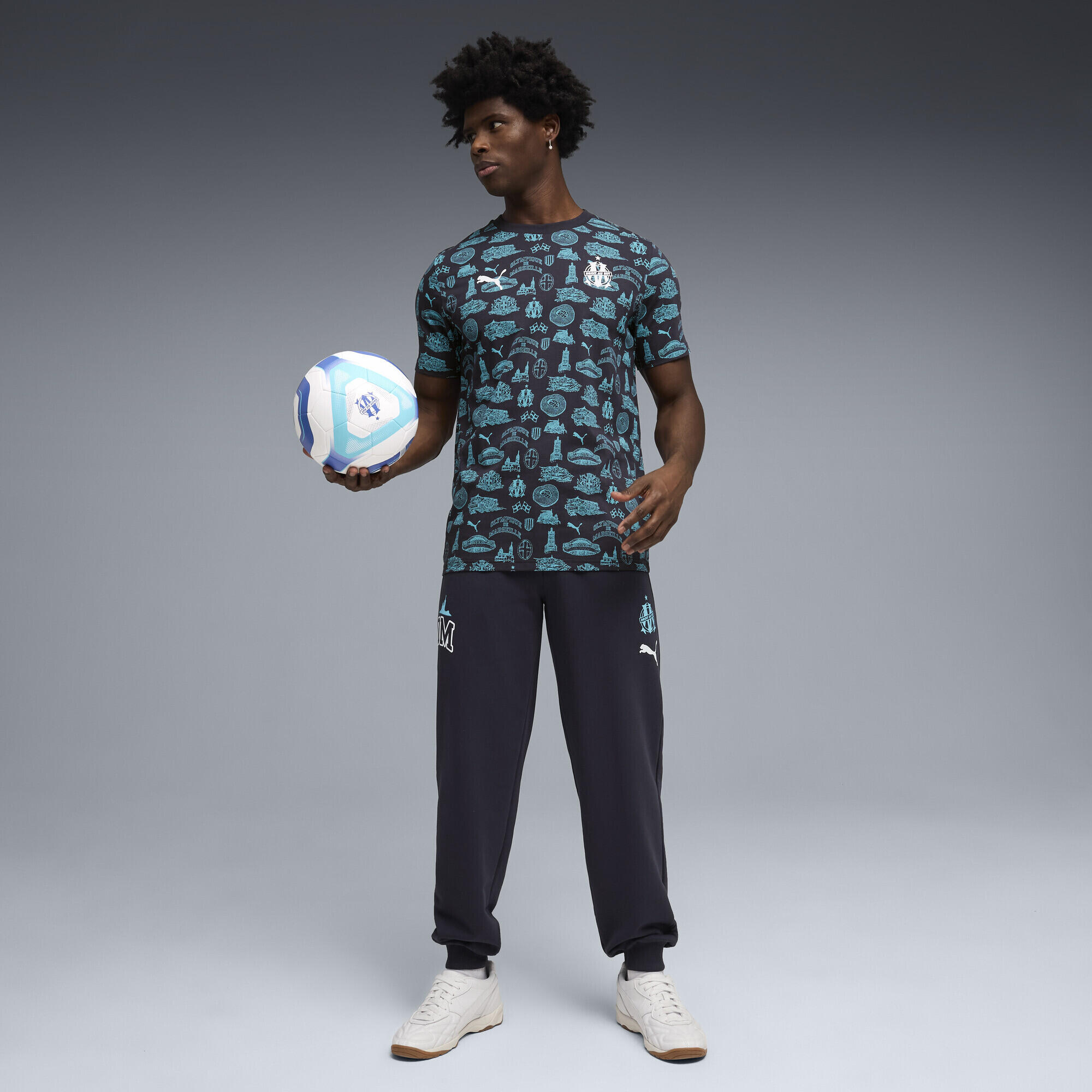 Camiseta con estampado integral Olympique de Marseille FtblCulture Hombre PUMA 4/5