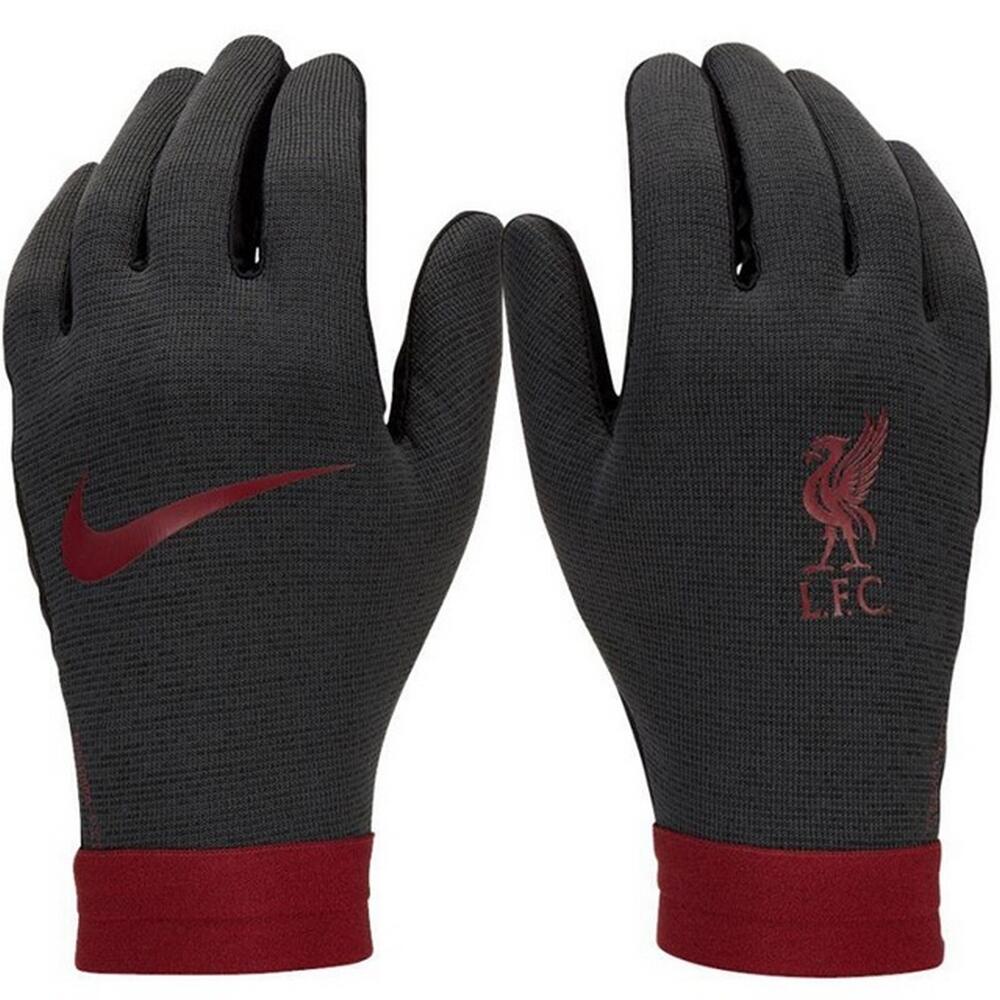 Guantes de Invierno Diseño Nike de ThermaFit para Adultos Unisex Negro, Gris 3/3