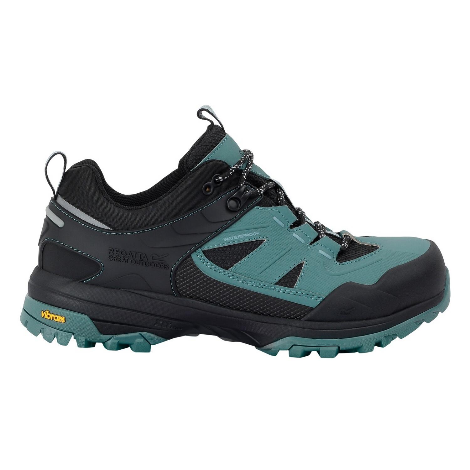 Chaussures De Marche REGEN Femme (Vert Sombre / Noir) 3/5