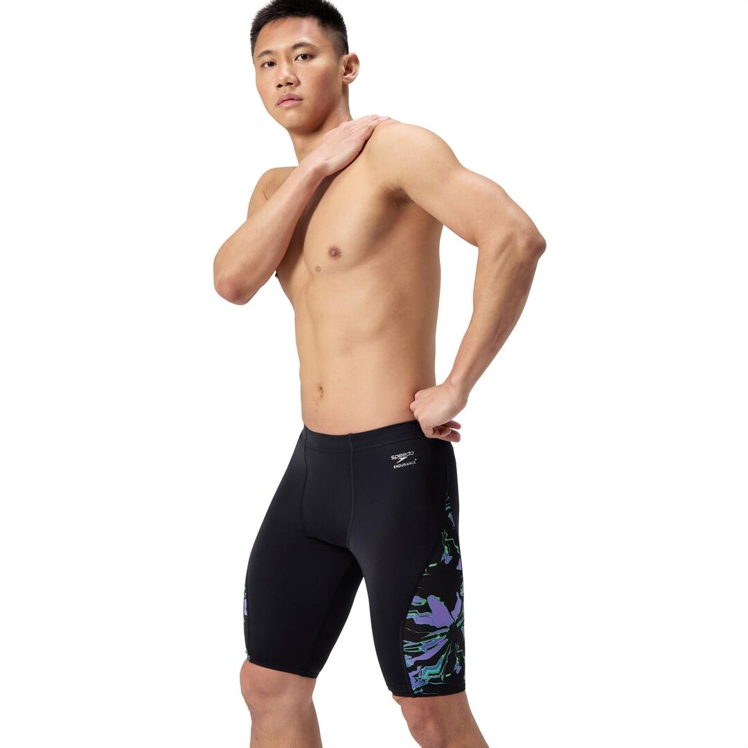 Spodenki pływackie męskie Speedo Ml Printed Side Spliced Jammer Am