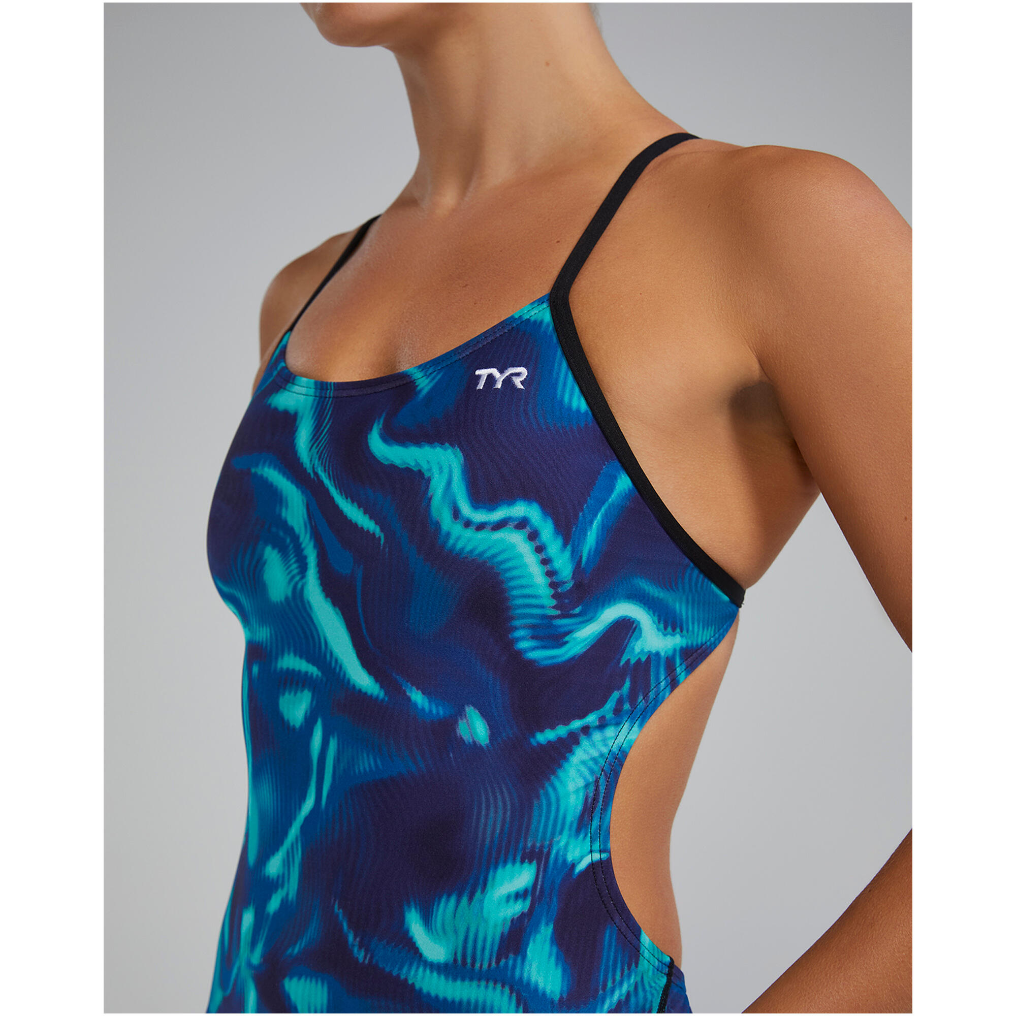 Costume donna TYR Hexa Diamondfit – resistente al cloro, sostegno stabile 6/7