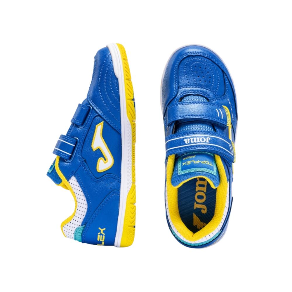 Joma Top Flex JR 2605 Azul Indoor – Zapatillas Fútbol Sala Infantil con Velcro 4/5