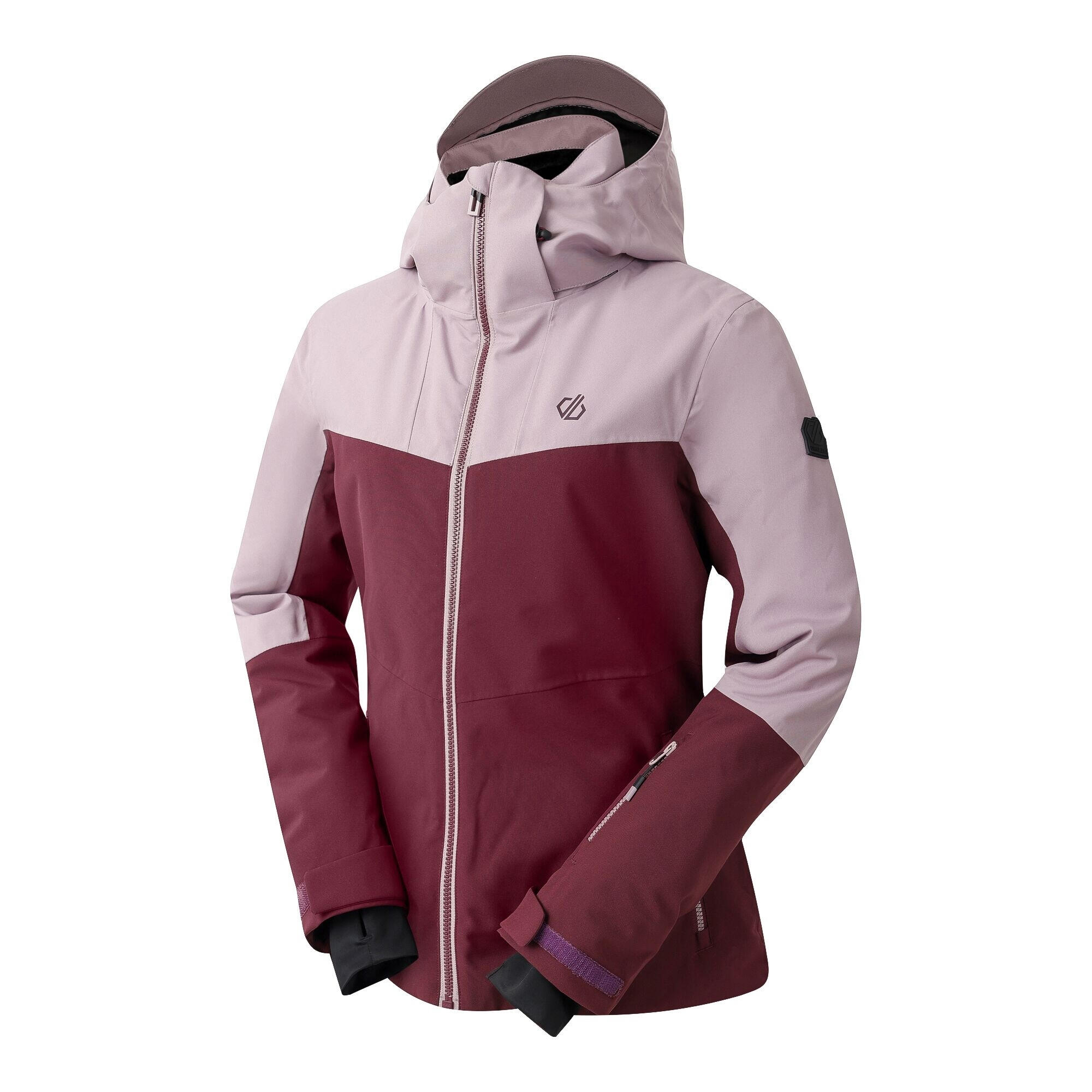 Blouson De Ski Imperméable ICED Femme (Lilas Pâle / Figue) 3/5