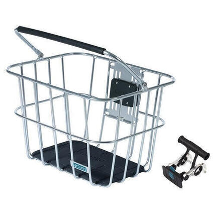 Kosz Around Alu Silver odpinany na kierownicę