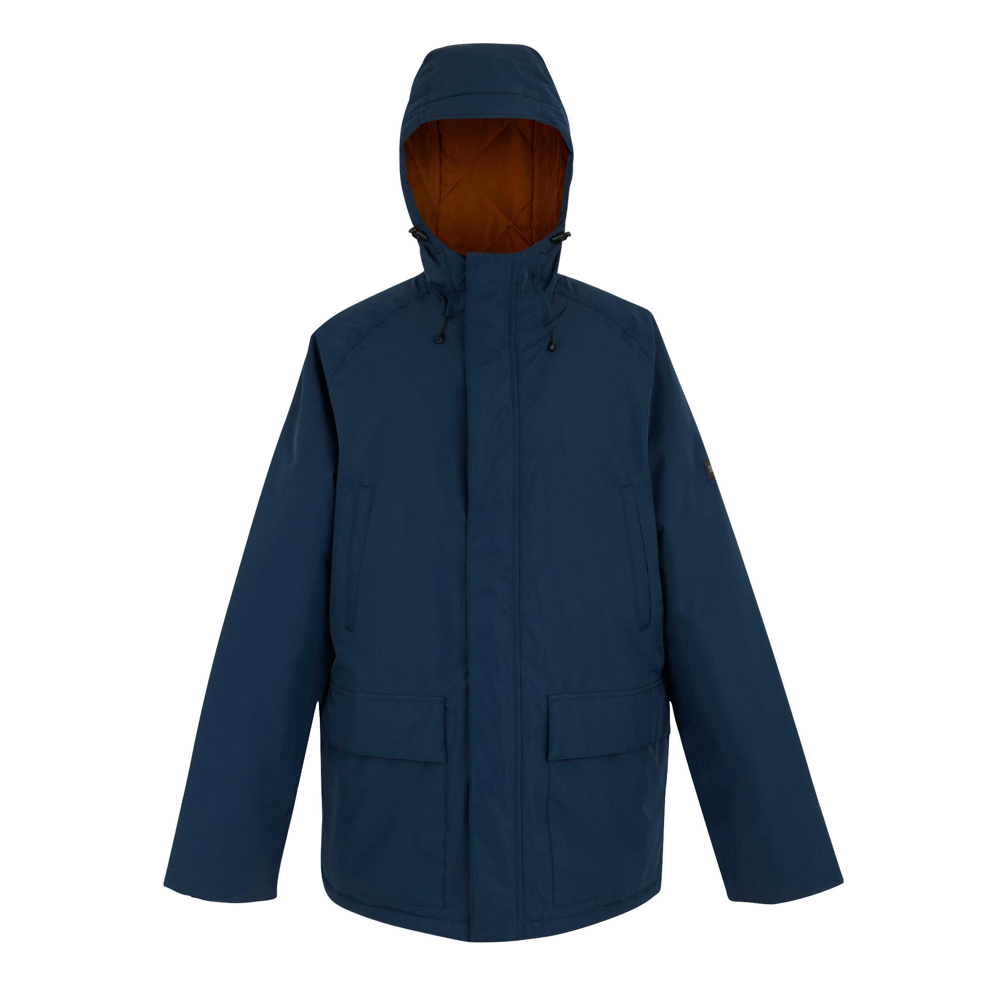 REGATTA Mens Savon Insulated Waterproof Jacket (Navy Blue/Glazed Ginger)