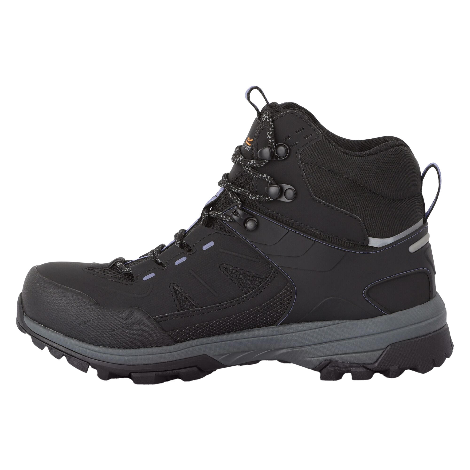 Chaussures Montantes De Marche REGEN Femme (Noir / Bleu Lilas) 3/5
