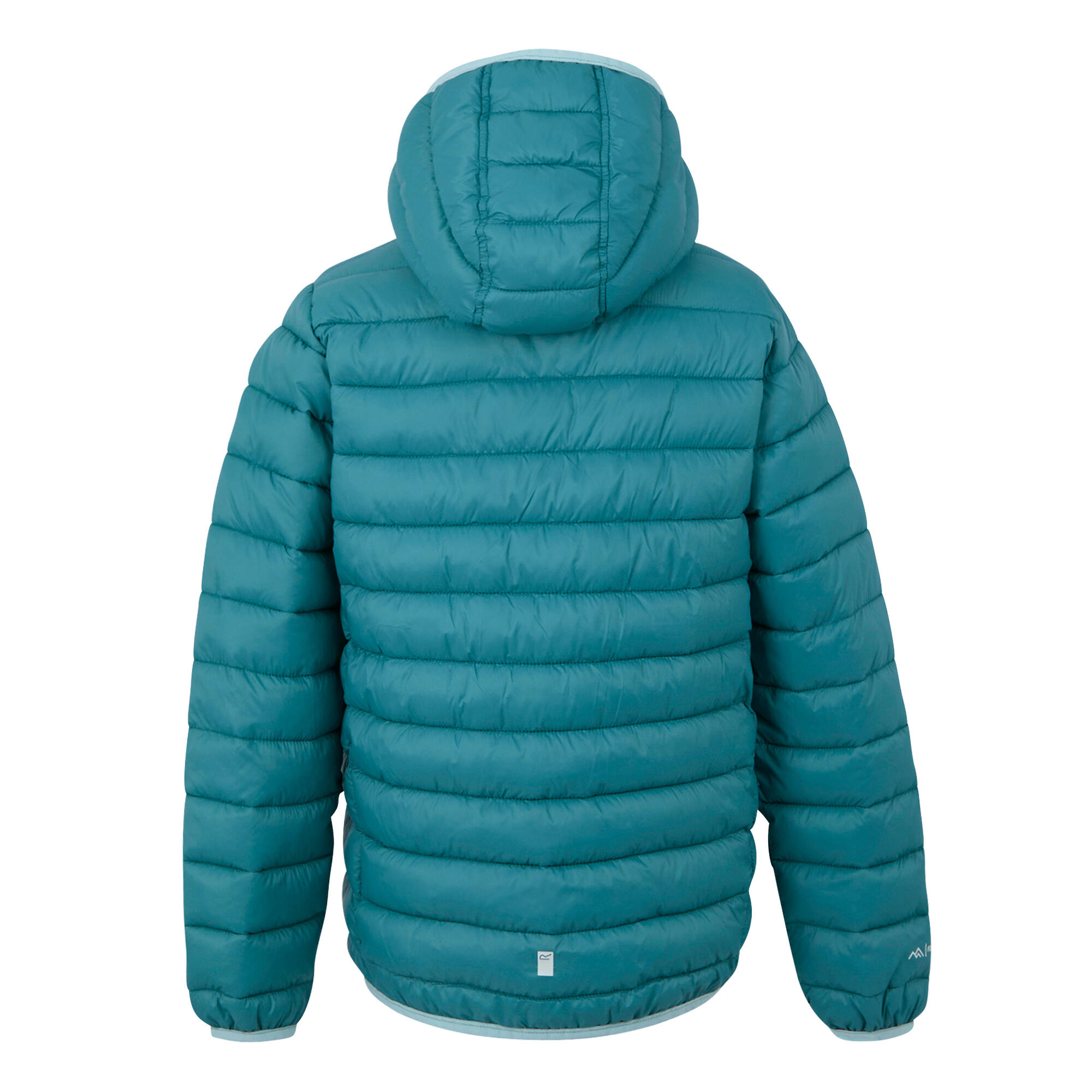 "Marizion" Steppjacke mit Kapuze für Kinder Blaugrau/Marineblau 2/5