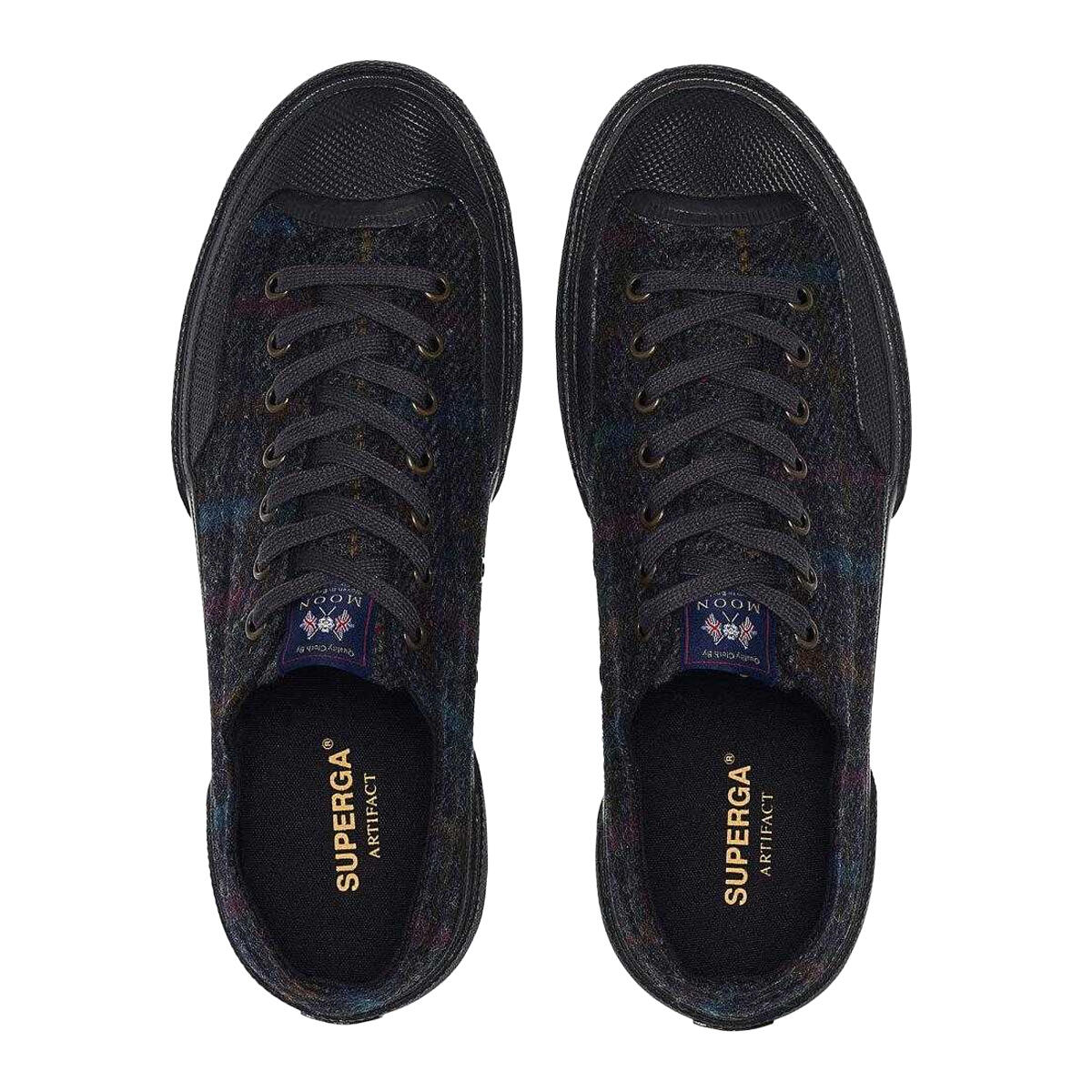 "2432 Works" Patchwork Sneaker für Herren Unisex, Wolle Damen 3/4