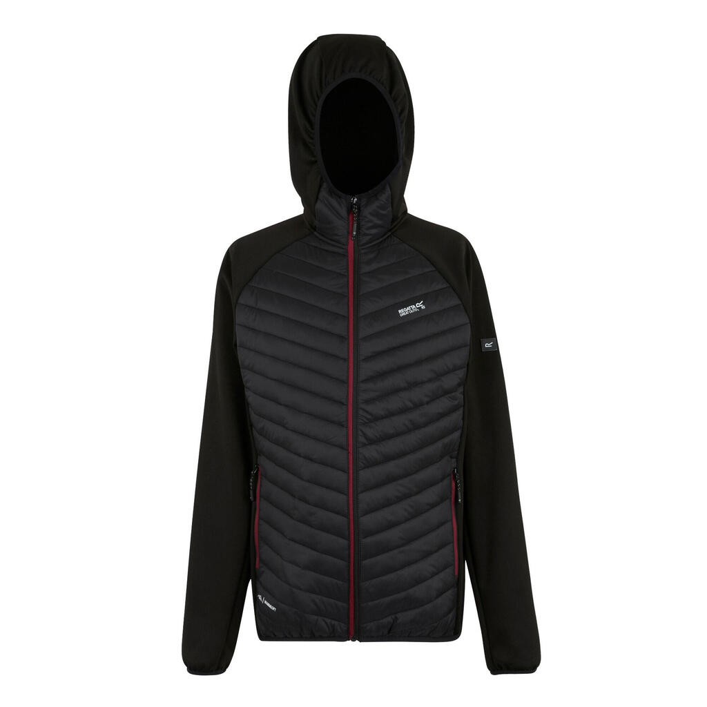 Mens Andreson Hybrid Jacket (Black/Dark Maroon)