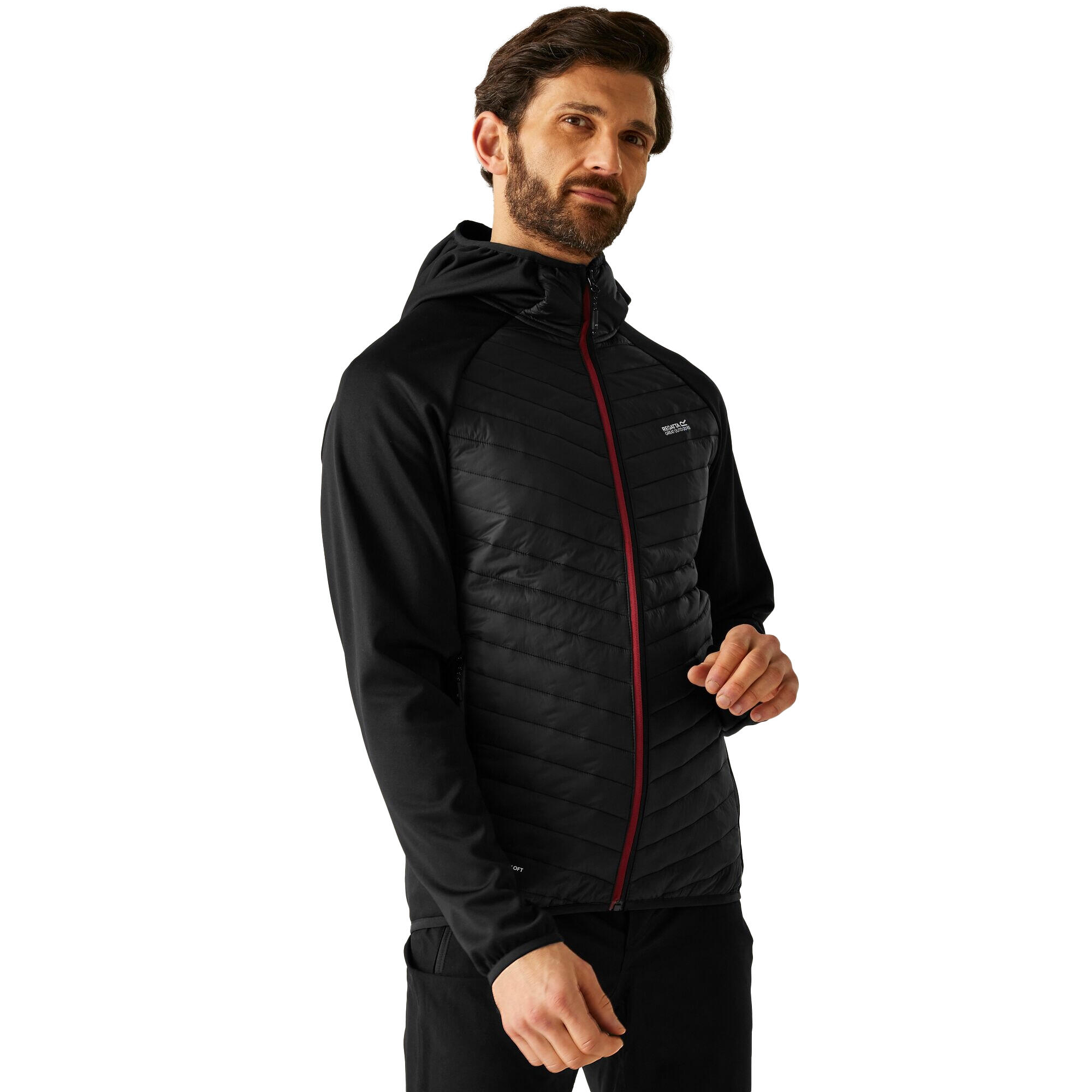 Veste Hybride ANDRESON Homme (Noir / Pourpre Foncé) 4/5
