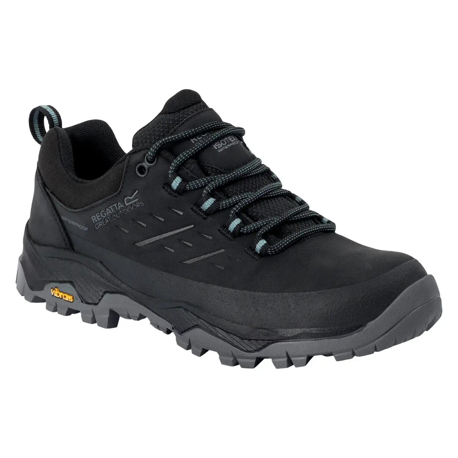 Womens/Ladies Blake Low Walking Shoes (Black/Green Haze)