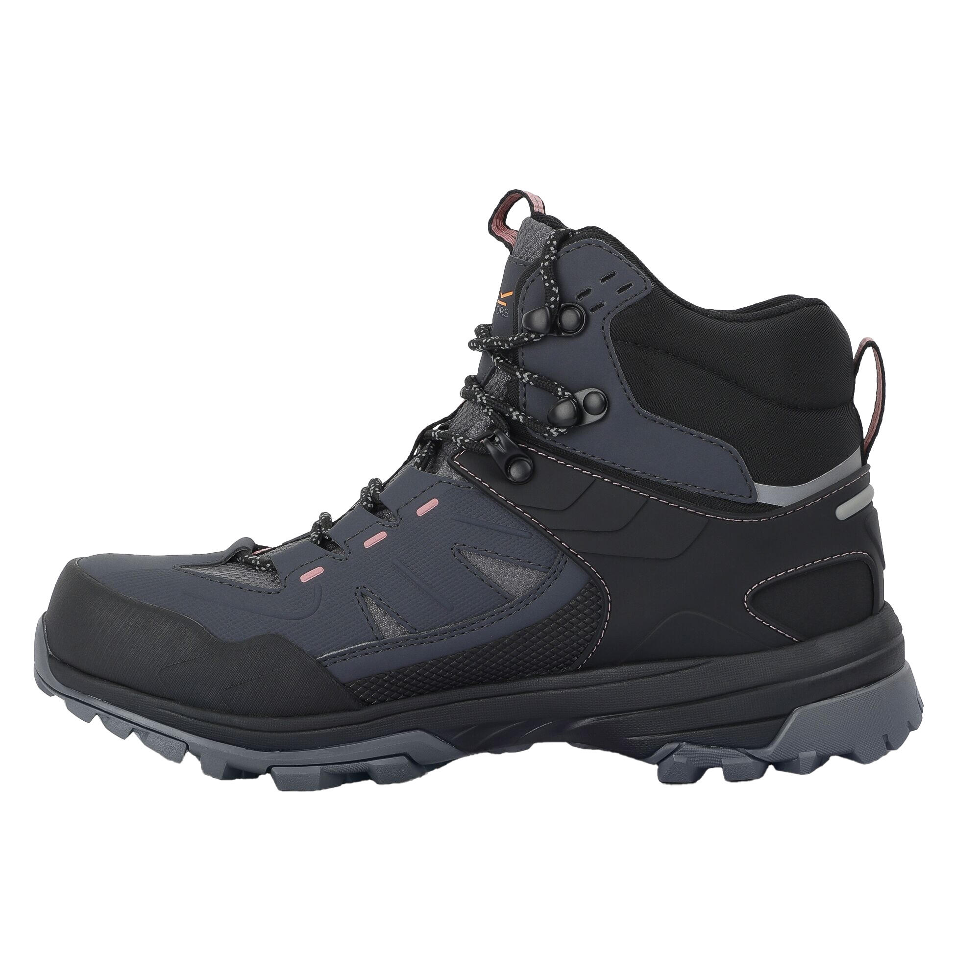 Botas de Senderismo Regen para Mujer Gris Seal, Rosa Dusty 3/5
