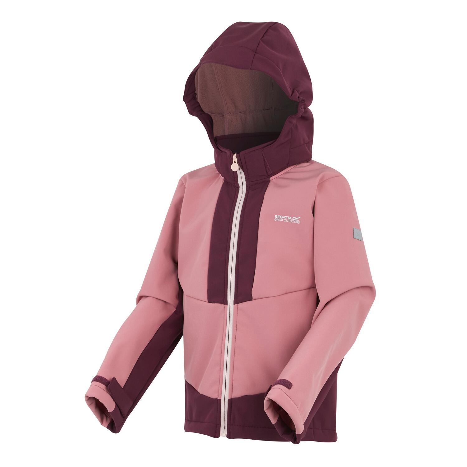 "Haydenbury" Softshelljacke für , Wasserfest Kinder Graurosa/Feige 3/5