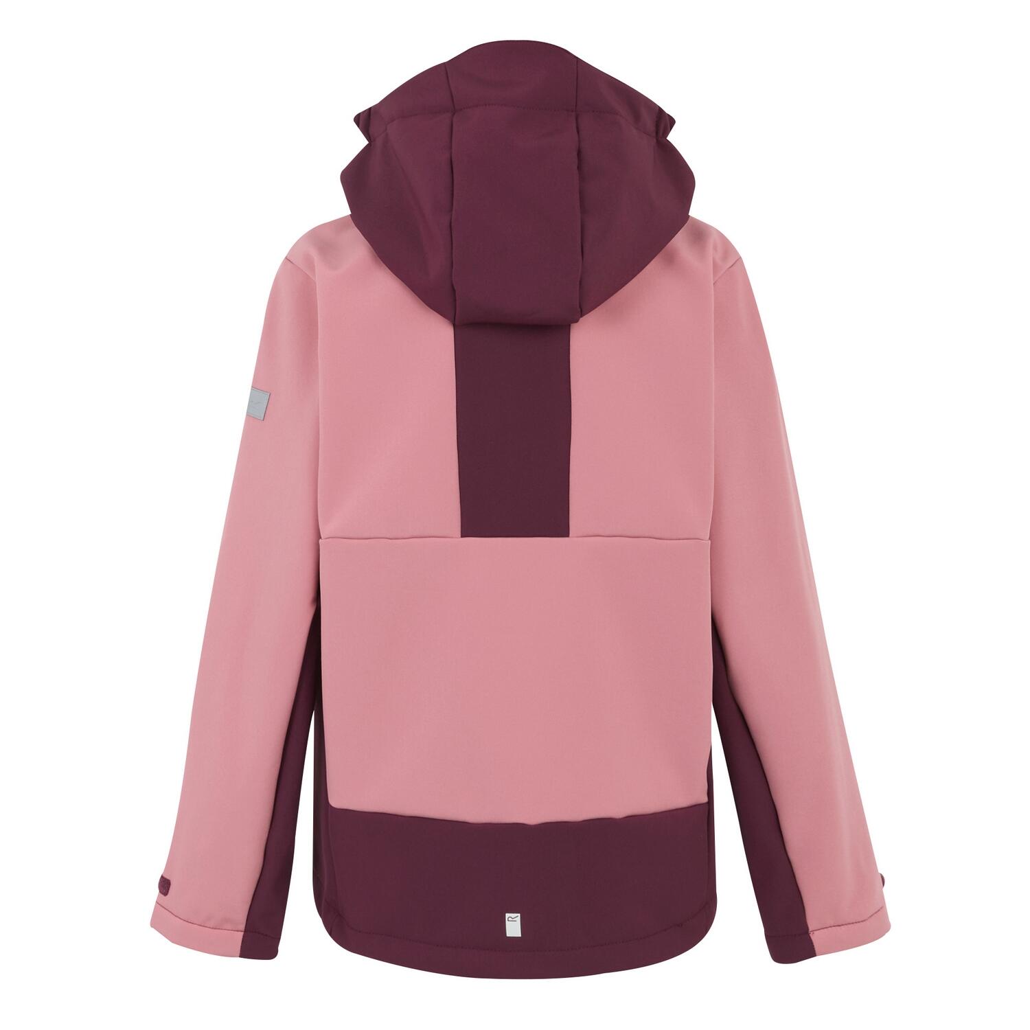 "Haydenbury" Softshelljacke für , Wasserfest Kinder Graurosa/Feige 2/5