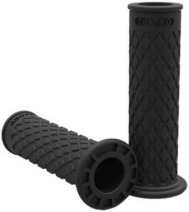 OXFORD rubber handvat "retro rubber grip 22mm retro grip black