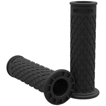 Czarne uchwyty retro Oxford 22mm z gumy