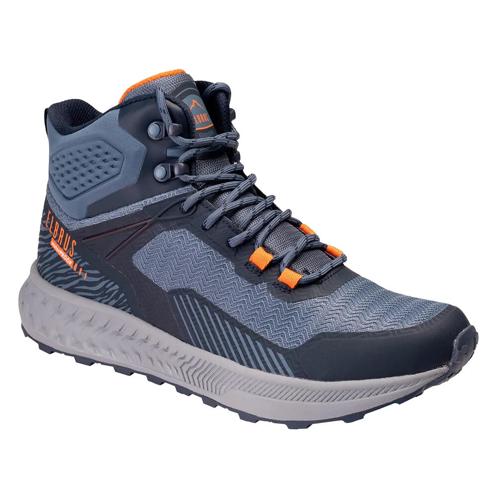 Elbrus - Bottines De Randonnée Eline Homme (bleu Marine / Bleu Clair / Orange) - Chaussures De Sport - Bleu|orange - Decathlon