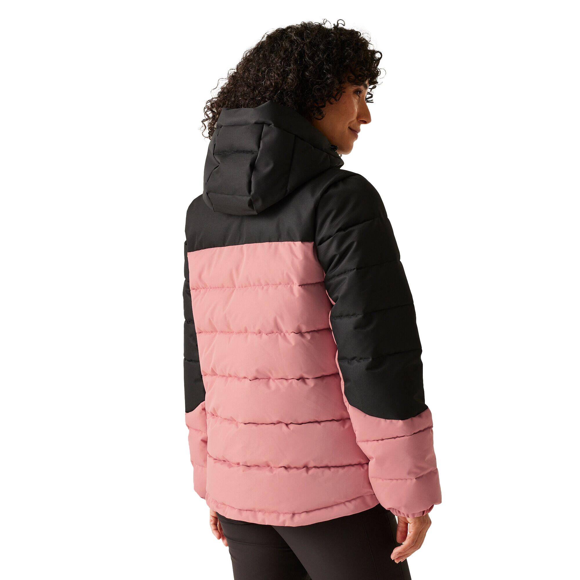 Casaco acolchoado Aldthorn para senhora/senhora (Rosa-Pálido Empoeirado / Preto) 4/5
