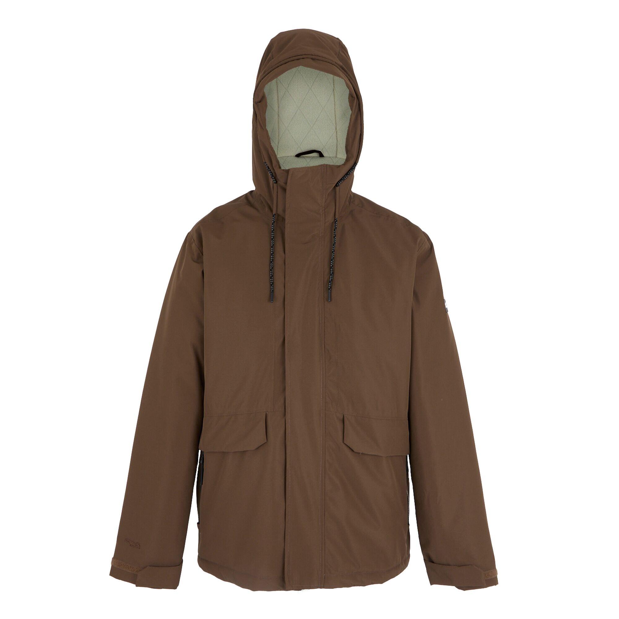 REGATTA Sterlings Giacca Impermeabile Uomo Regatta Vaniglia Chiaro Cioccolato Fondente