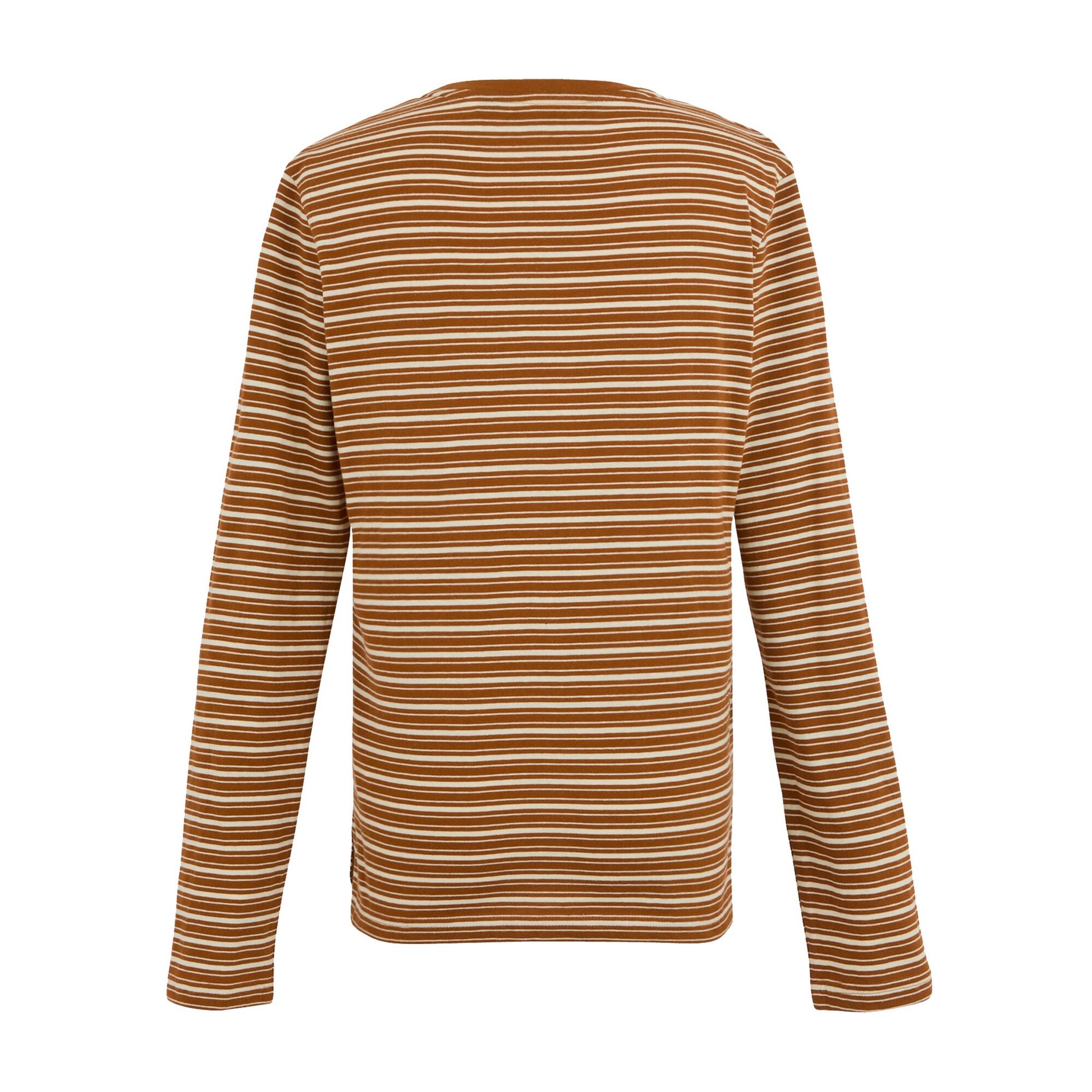 Tshirt Manches Longues Motif/style À Rayures FEDERICA Femme (Marron / Blanc 2/5
