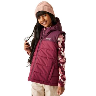 Lofthouse bodywarmer voor kinderen/kinderen (vijg/dark pimento)