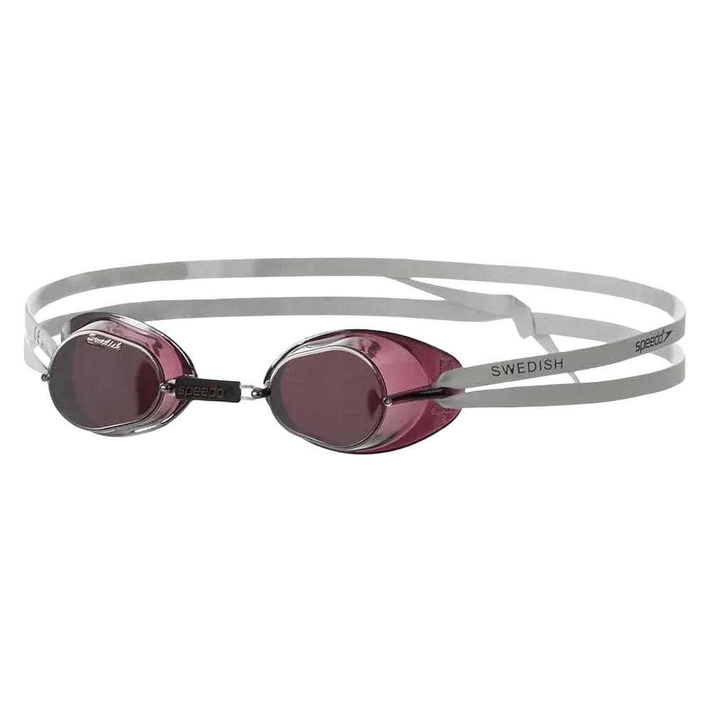 Unisex Adult Swedish Mirrored Swimming Goggles (Smoke/Silver)