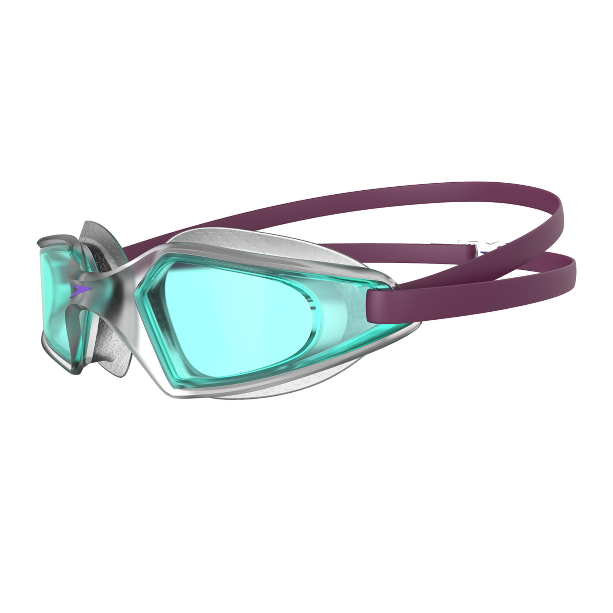 Lunettes De Natation HYDROPULSE Enfant (Prune Sombre / Transparent / Bleu Clair) 3/3