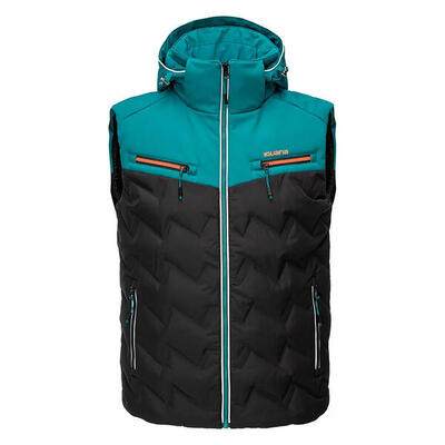 Heren odel gewatteerd gilet (zwart/everglades)