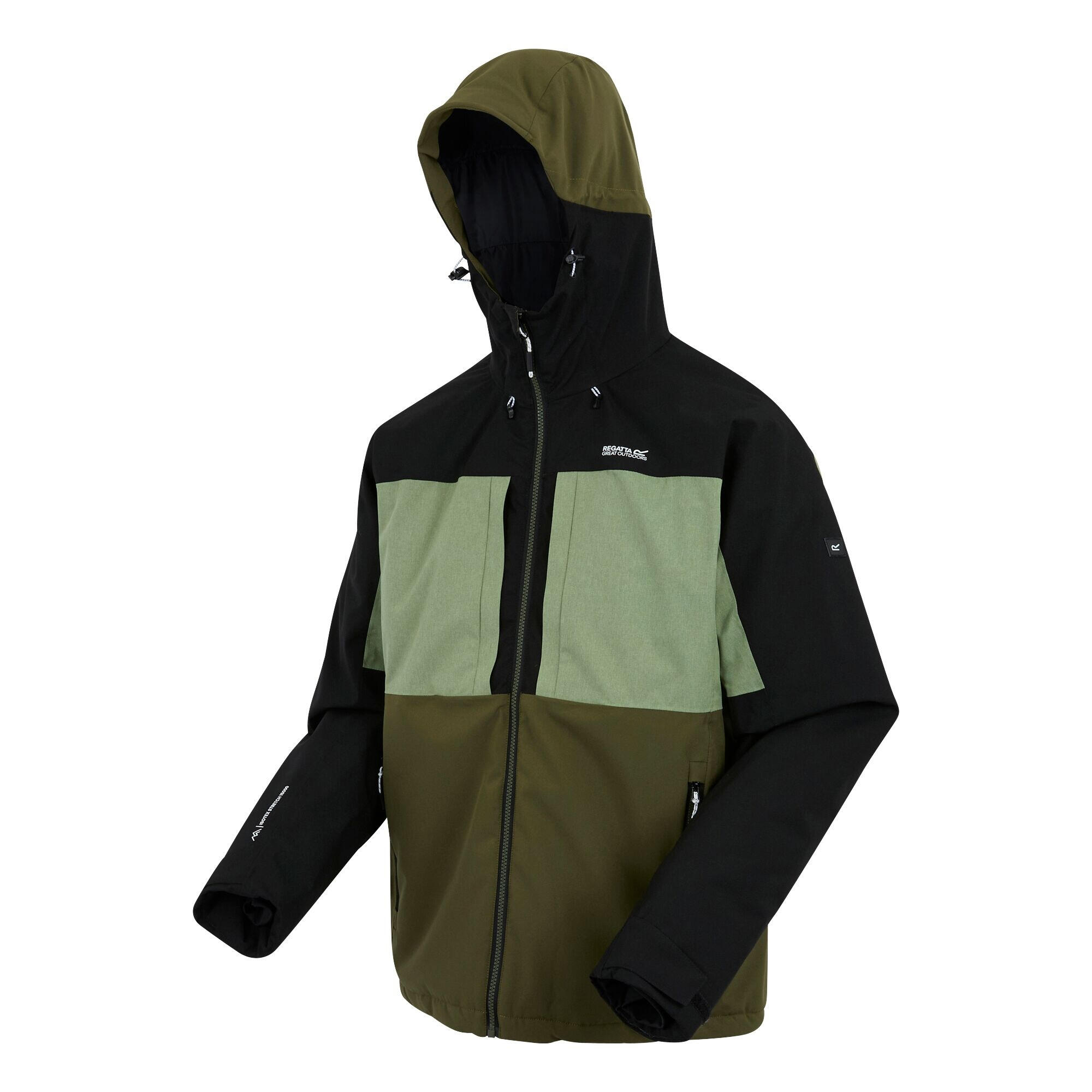 Veste Imperméable MALAND Homme (Kaki / Noir / Vert Kaki Foncé) 3/5