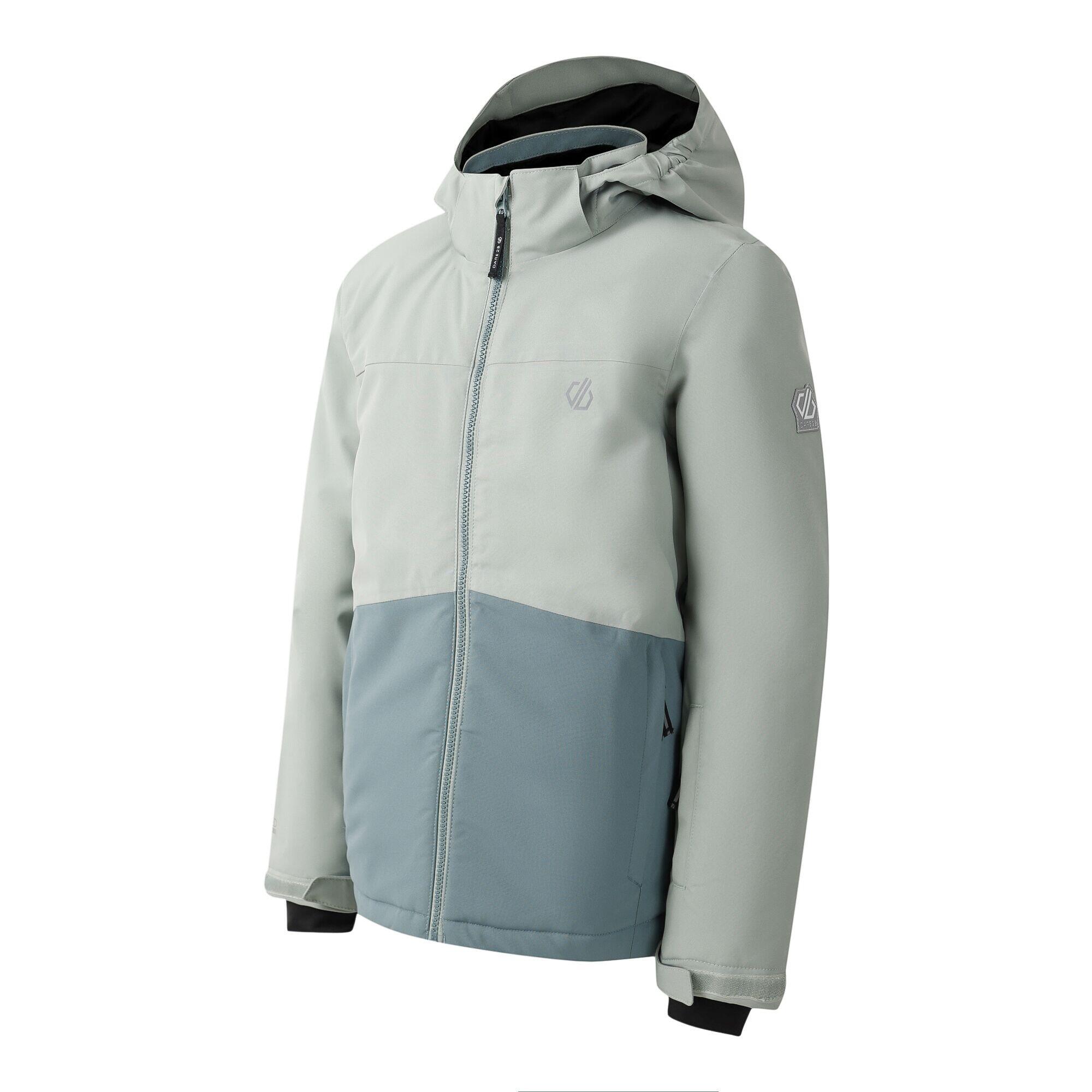 Blouson De Ski SEND IT Enfant (Vert Glacier / Bleu Gris) 3/5