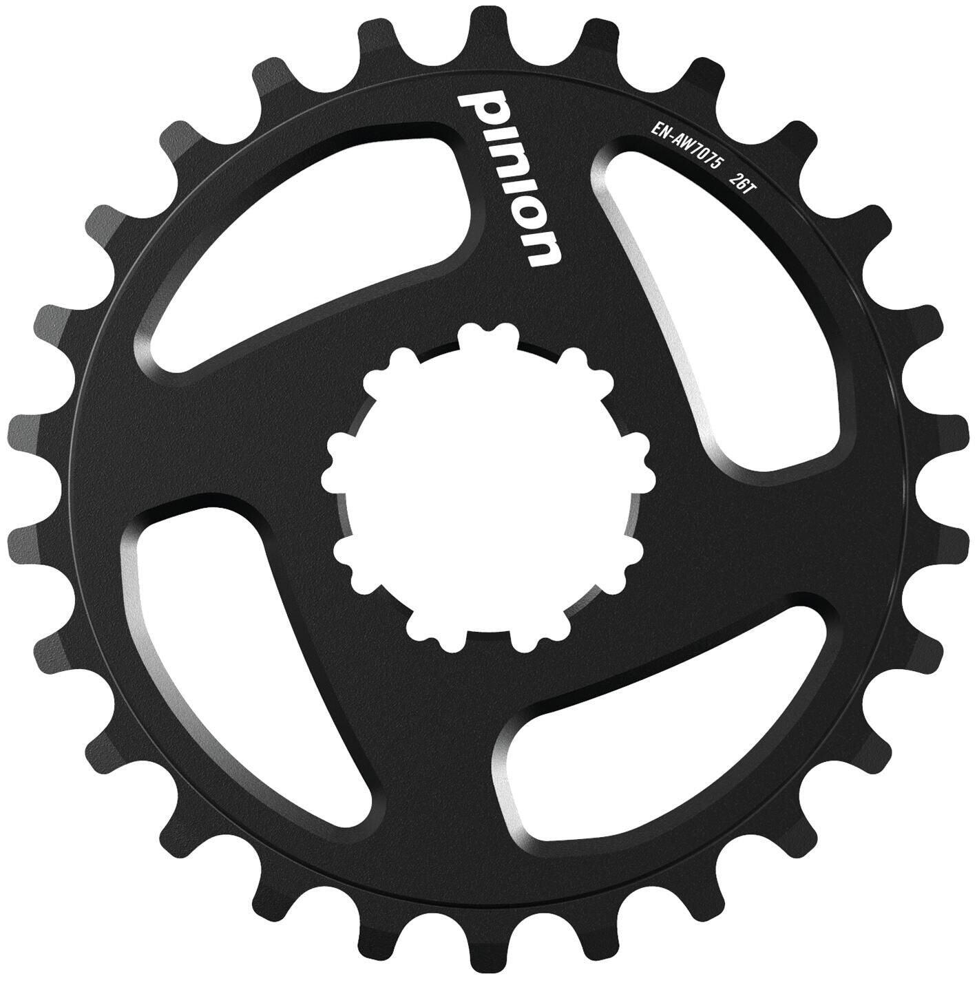 PINO Corona Pinion 26T in alluminio, 9-spline, anodizzata nera.