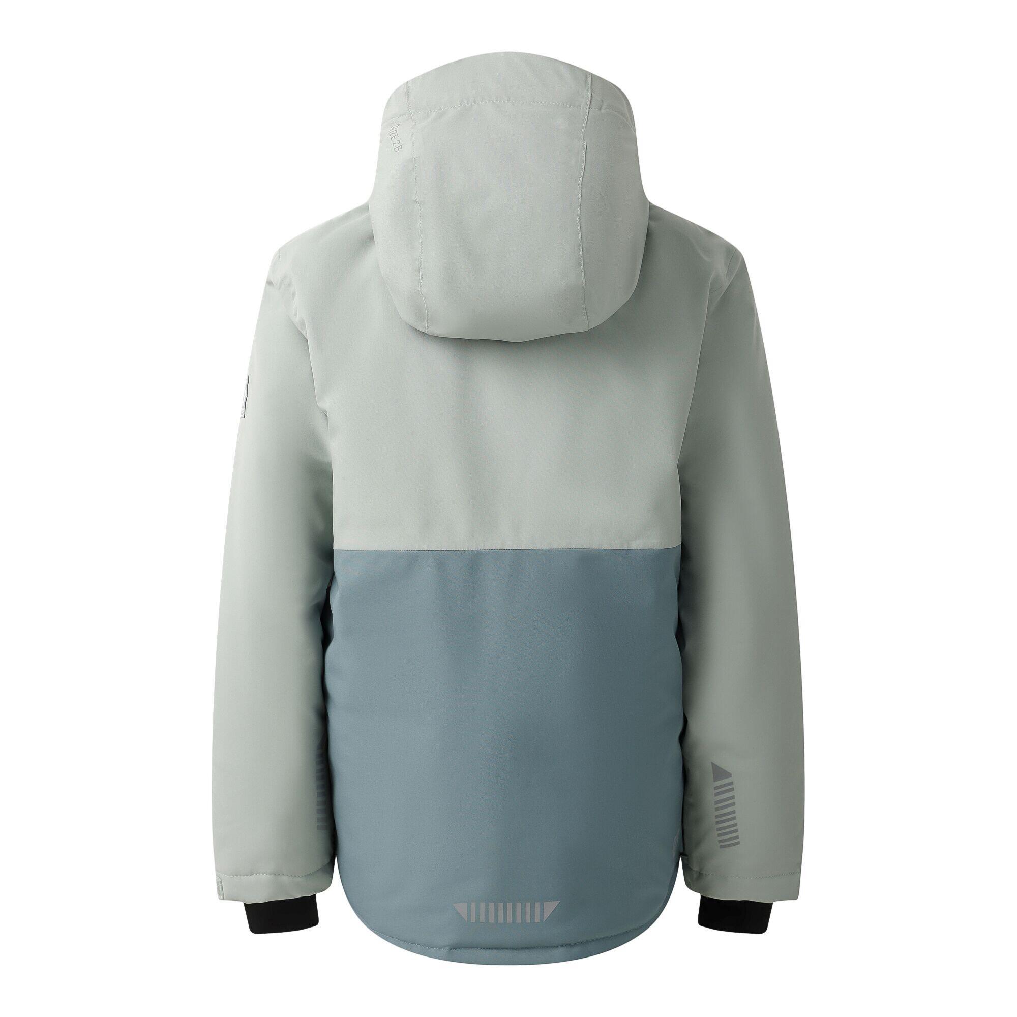 Blouson De Ski SEND IT Enfant (Vert Glacier / Bleu Gris) 2/5