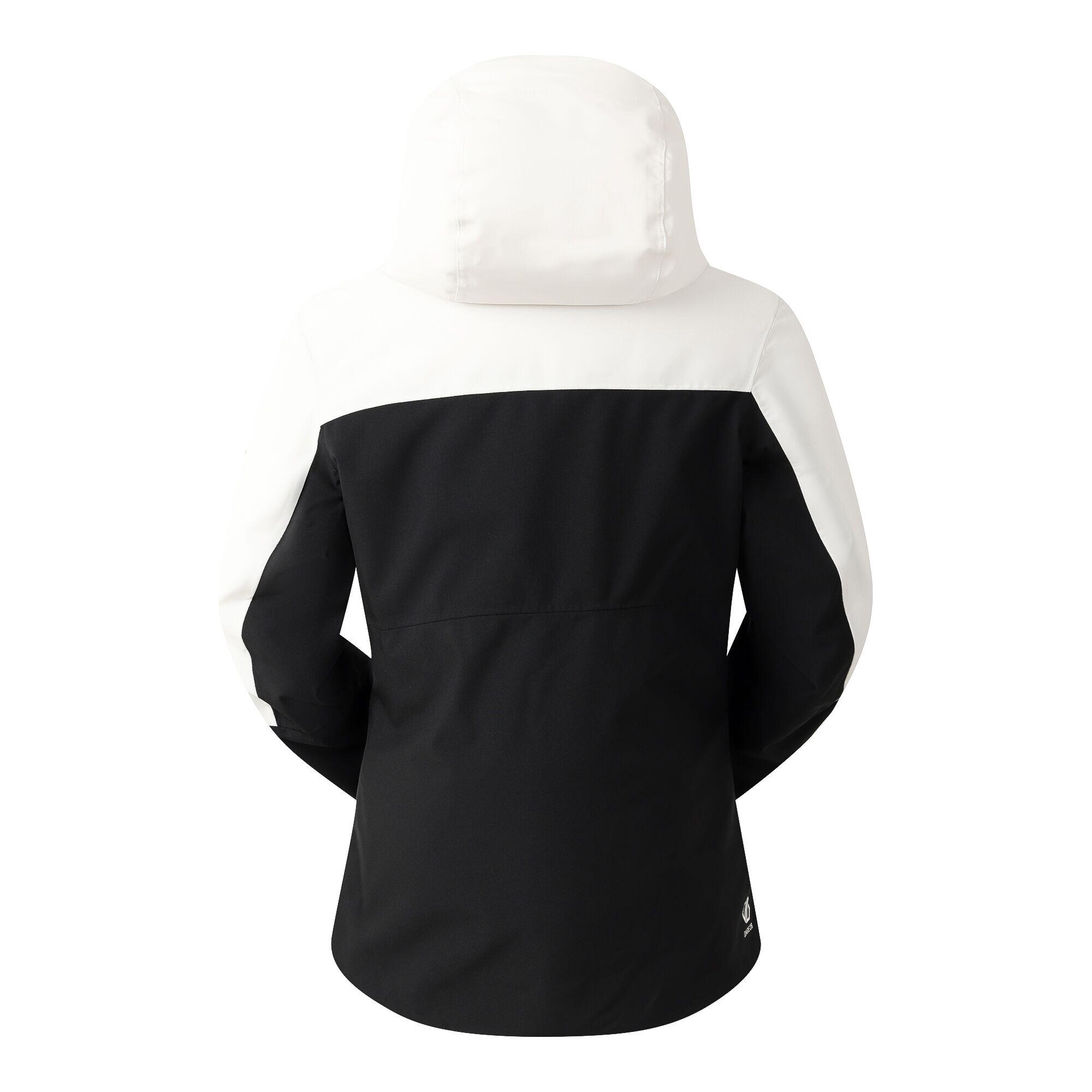 "Iced" Skijacke für , Wasserfest Damen Reiher Weiß/Schwarz 2/5