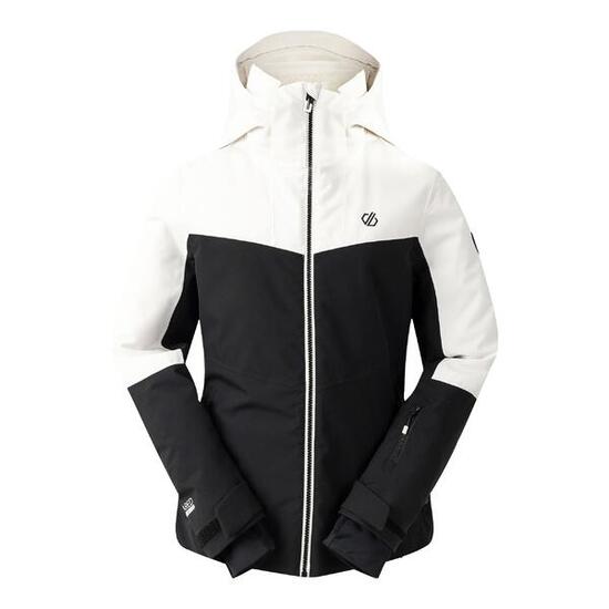 Iced" Skijacke für , Wasserfest Damen Reiher Weiß/Schwarz