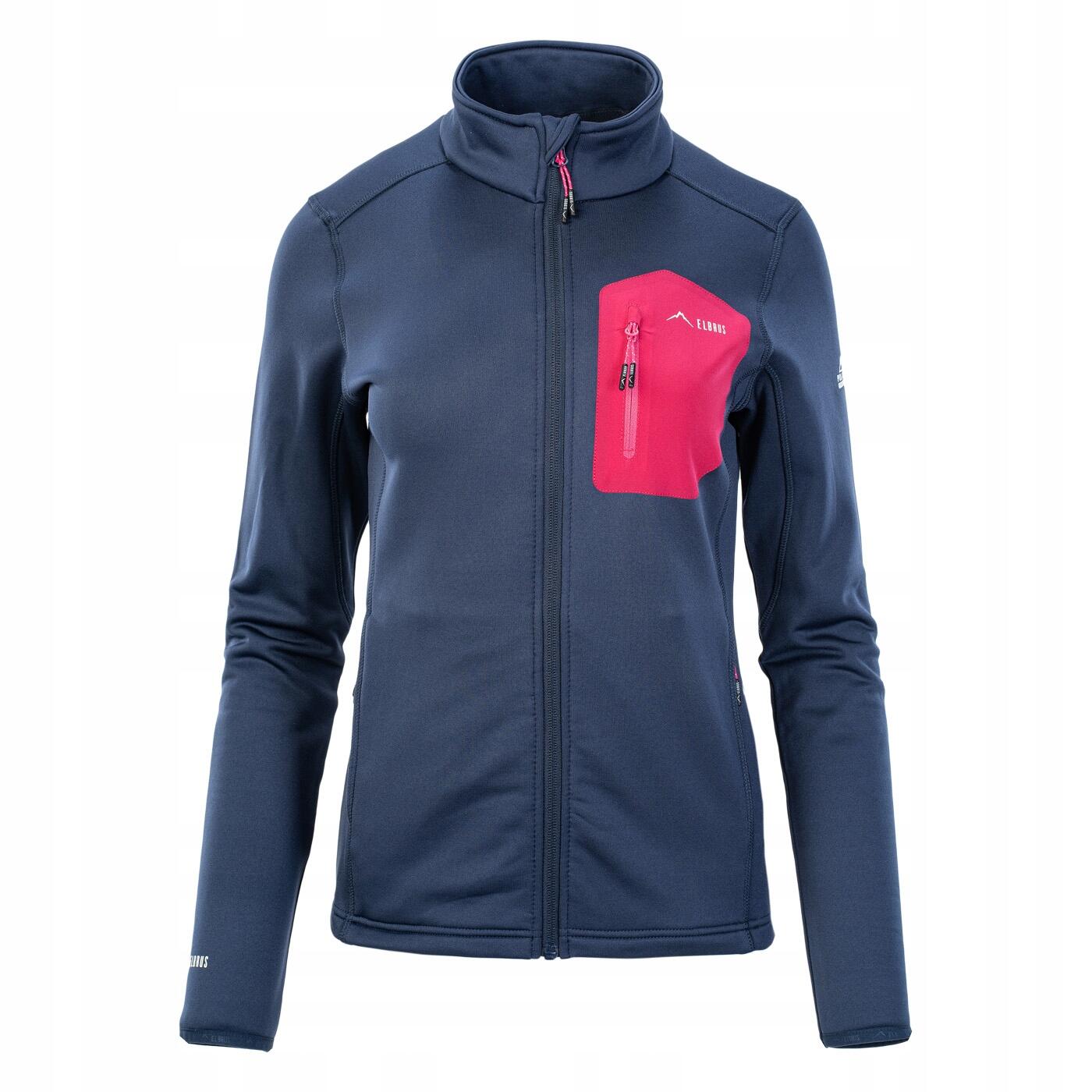 Elbrus - Sweat Nomi Femme (bleu Marine / Bleu Azur) - Polaire - Rose - Decathlon