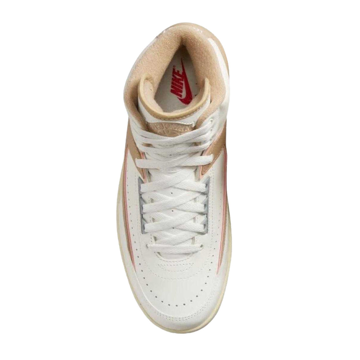 Zapatillas Deportivas de Cuero Air Jordan 2 Retro para Hombre Blanco, Tostado 4/4