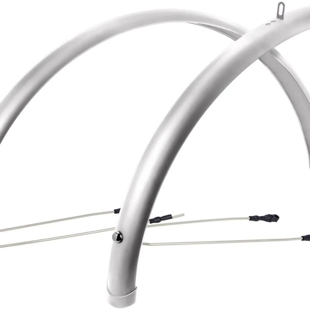 CONTEC Splash Protect mudguard set, 20'' wheel, 54 mm, silver shiny.