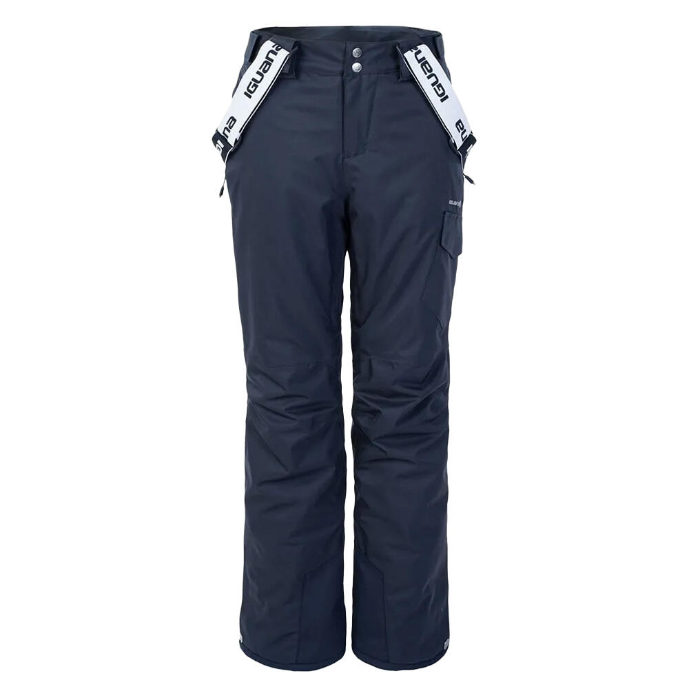 Iguana - Pantalon De Ski Nala Femme (nuit Polaire / Blanc) - Pantalons - Blanc|bleu|vert - Decathlon