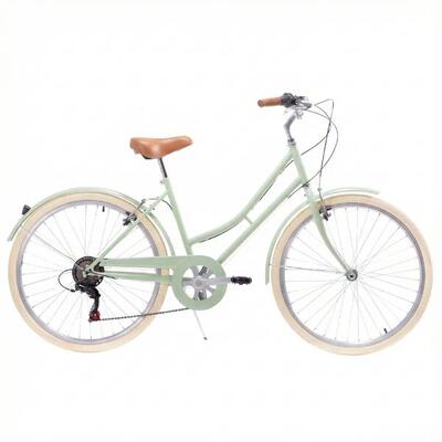 Bicicletta da Passeggio Vintage Capri Valentina 26" 6 Velocità - Verde Pastello