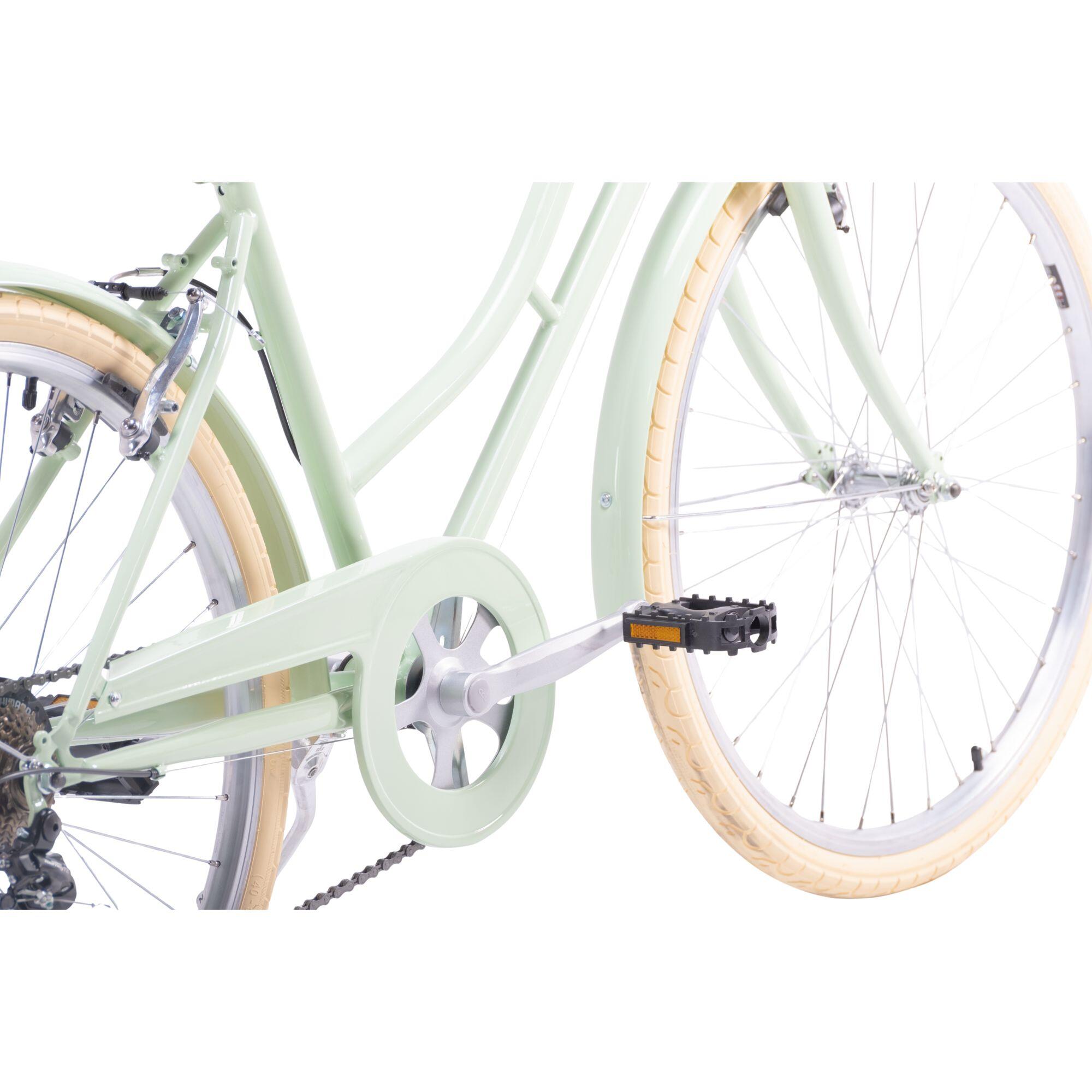 Bicicleta de Passeio Vintage Capri Valentina 26" 6 Velocidades - Verde Pastel 4/8