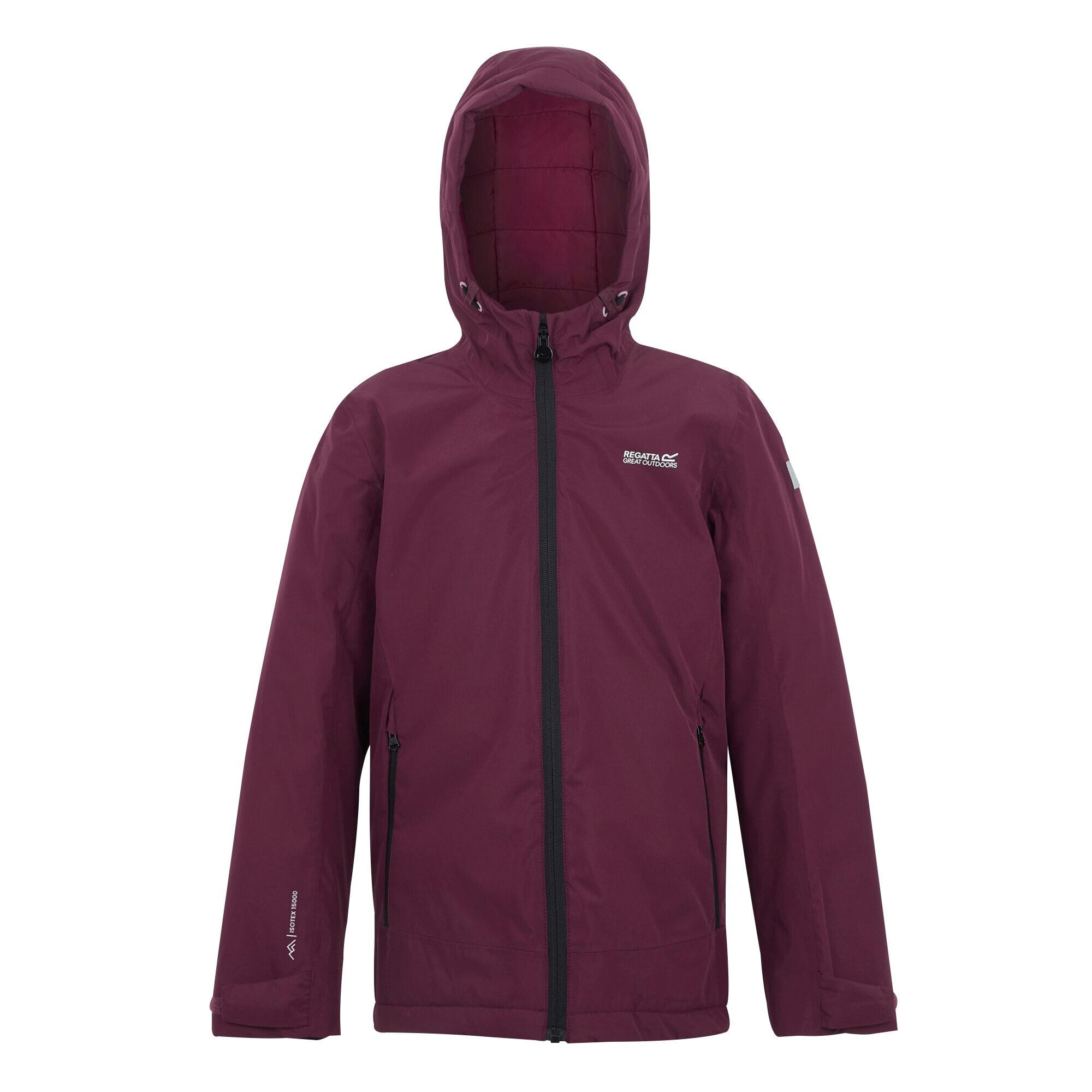 Regatta - Veste Imperméable Frelton Enfant (figue / Rouge Sombre) - Coupe-pluie - Rose - Decathlon
