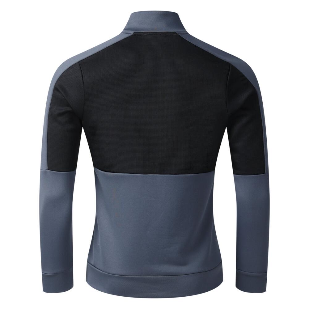 Mens Half Zip Sports Top (Grisaille/Black) 2/2