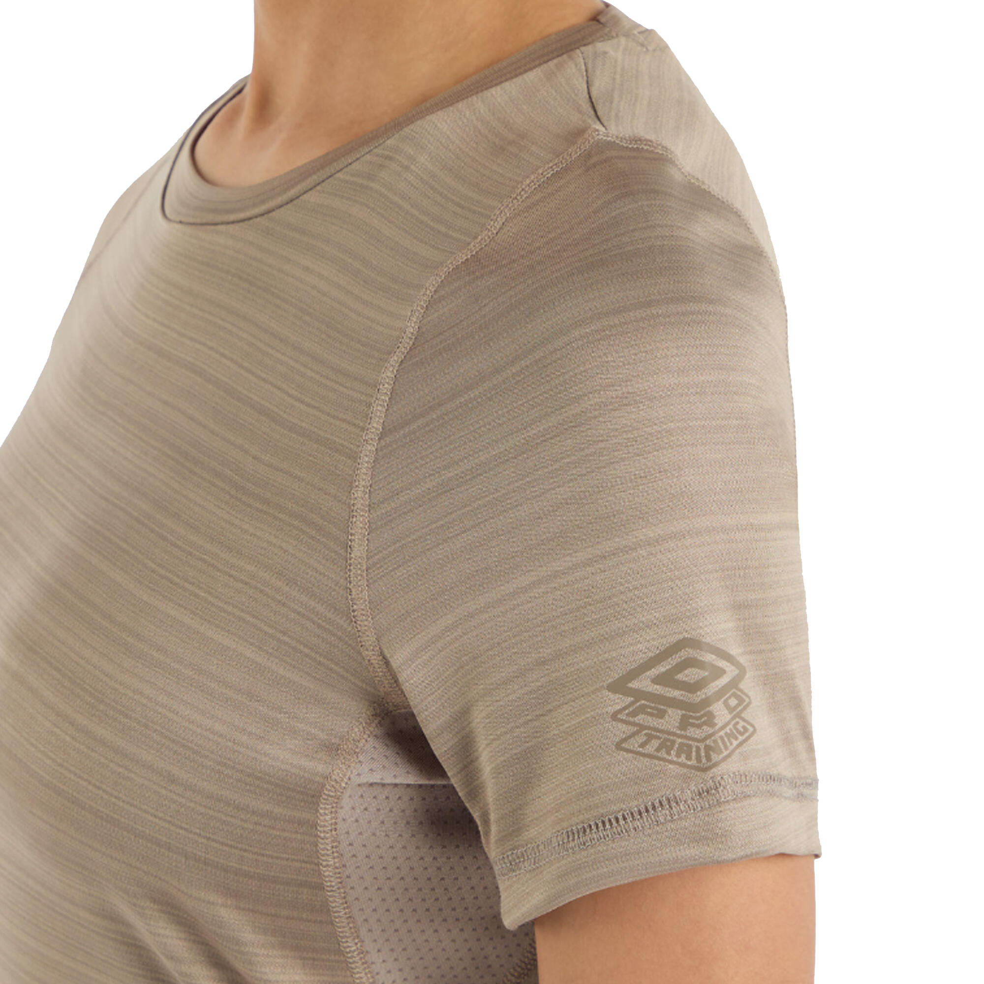 Womens/Ladies Pro Marl Polyester Training TShirt (Moon Rock Marl) 3/4