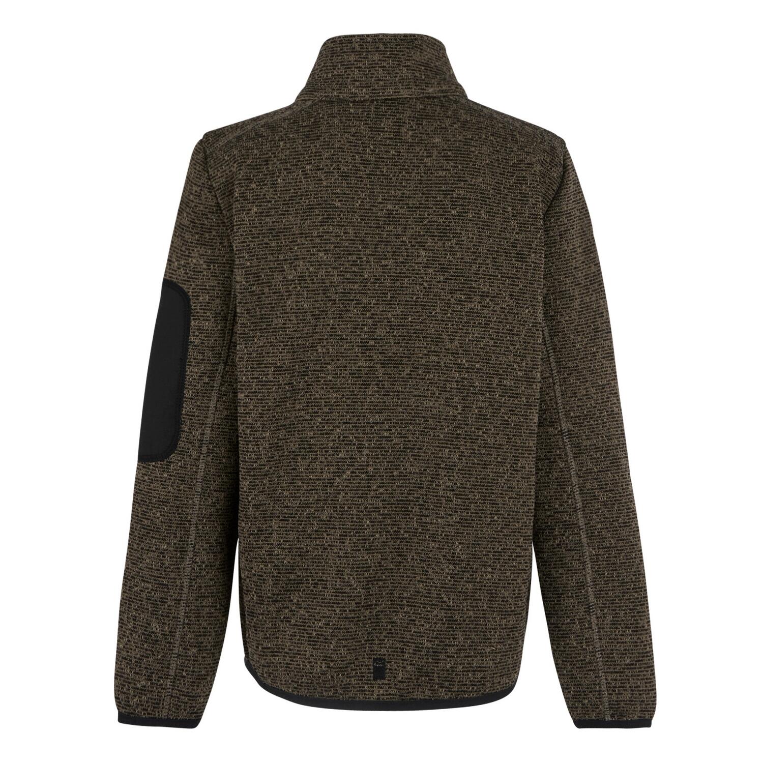 "Newhill" Fleecejacke für , Durchgehender Reißverschluss Kinder Oliv/Kürbis 3/5